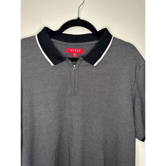 Guess Zip Up Golf Tech Polo XL - Picture 3 of 5